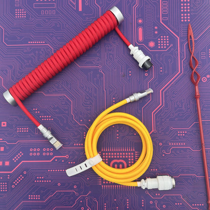 Eva Unit-02 Coiled Aviator Cable
