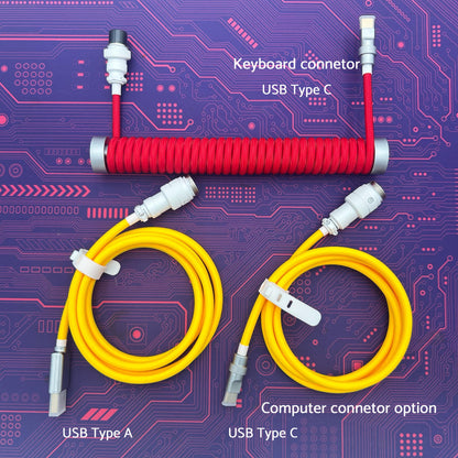 Eva Unit-02 Coiled Aviator Cable