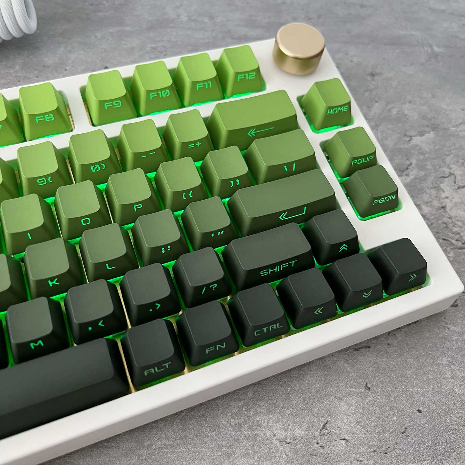Gradient Matcha Side-Printed Keycap Set – Taro Depato