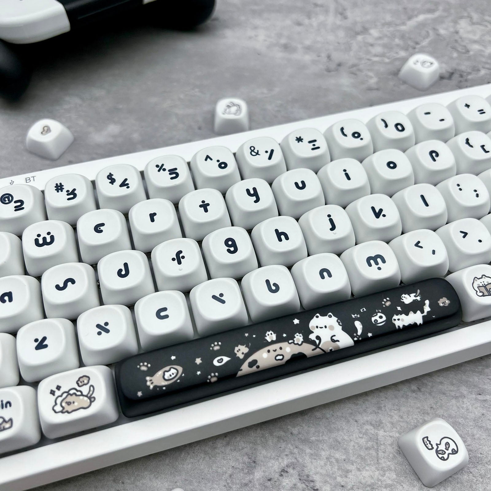 Cute Kitty Puppy Toast Keycap Set