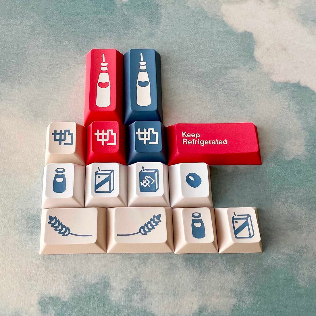 Soy Milk Keycap Set Taro Depato